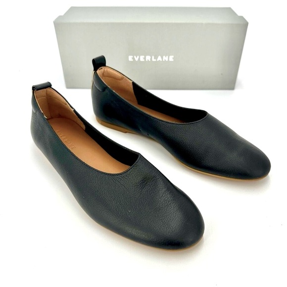 NEW Everlane The Day Glove Flats | Black | Size 8 - Picture 1 of 8